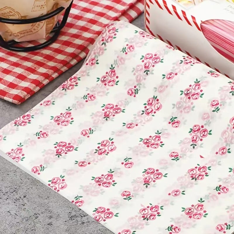 Grease-Proof Paper Sandwich Wrapping Paper Hamburger Wrapping Paper Oilpaper Food Pad Paper Hamburger Wrapping Paper Baking Oilpaper - Image 4